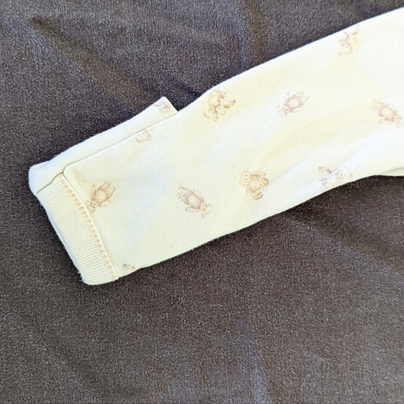 Ralph Lauren Baby Footie - white pink teddy bear print, snap closures - Picture 5 of 8